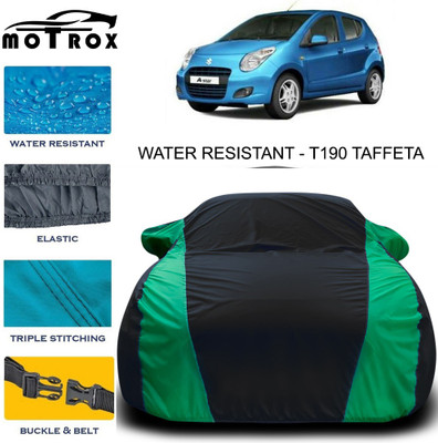 MoTRoX Car Cover For Maruti Suzuki A-Star (With Mirror Pockets)(Green)