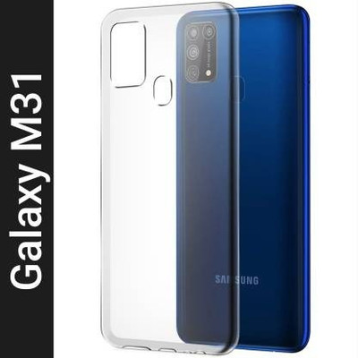 King Maker Back Cover for Samsung Galaxy M31(Transparent, Dual Protection, Silicon, Pack of: 1)