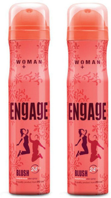 Engage Blush Spray, 150ml / 165ml (Pack of 2) (Weight May Vary) Deodorant Spray  -  For Women(300 ml, Pack of 2)