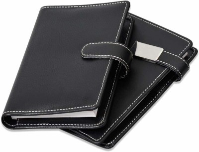 PAPERLLA New Combo of 2 Pocket Diary Perfect for Gifting purpose Meeting and Interview. Pocket-size Note Pad RULED 50 Pages(Black, Pack of 2)