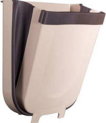 D-mark Wall Mounted Hanging Dustbin, Folding Trash Bin, Kitchen Waste Rack Holder Plastic Dustbin