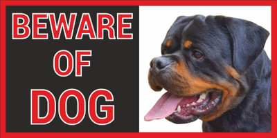CREATIVE ADVERTISERS BEWARE OF DOG Emergency Sign