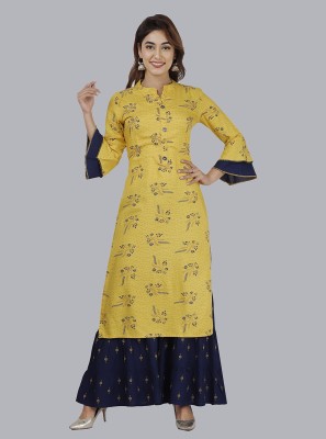 ARU'S WORLD Women Kurta Sharara Set