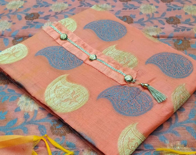 Blissta Jacquard Self Design Salwar Suit Material
