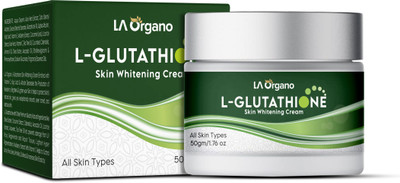 LA Organo L- Glutathione Face Cream for Skin Whitening, Brightening & Anti Ageing, Enrich with Vitamin C(50 g)