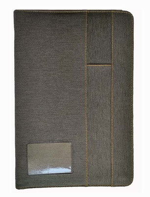 Greeshma Leather Leather Material Professional Files Folders to Hold the Certificates and Important Documents Ring Folder(Set Of 1, Grey)
