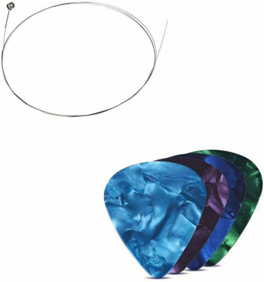 Mtunes Acoustic E 1St String + 4 Picks Guitar String(1 Strings)
