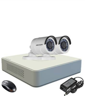 Hik Vision HIKVISION TURBO HD Bullet Camera 2 Nos with 4 ch DVR Security Camera