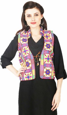 Vastraa Fusion Sleeveless Embroidered Women Jacket