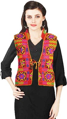 Vastraa Fusion Sleeveless Embroidered Women Jacket
