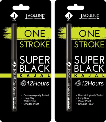Jaquline USA One Stroke Kajal (Super Black, 0.5 g)