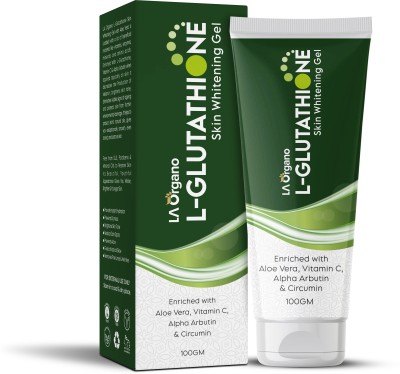 LA Organo L- Glutathione Gel for Skin Whitening, Brightening & Anti Ageing, Enrich with Vitamin C(100 g)