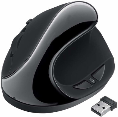 microware Wireless Mouse 2.4G Ergonomics Vertical Optical Mouse with Nano Receiver 4 Adjustable DPI 800/ 1200/ 1600/2400 Rechargeable 6 Buttons for Computer Notebook PC Laptop Mac-b00k (White) Wireless Ambidextrous Optical  Gaming Mouse  with Bluetooth(2.4GHz Wireless, Black)