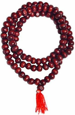 SHREE JI PUJA SAMAGRI KENDRA Elegant Original Premium Quality Red Sandalwood / Laal / Lal Chandan Mala /Maala / Garland For Japa , Meditation and Gomukhi , Siddha Rudraksha / Rudraksh Stone