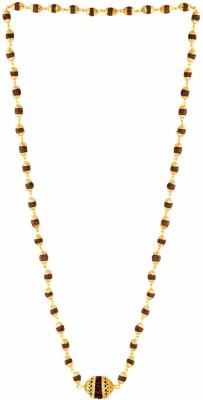 Happy Stoning Happy Stoning 22kt Gold Plated Rudraksh Mala for Men Gold-plated Plated Alloy Chain