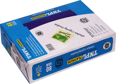 TNPL Paper Unruled A4 80 gsm A4 paper(Set of 1, White)