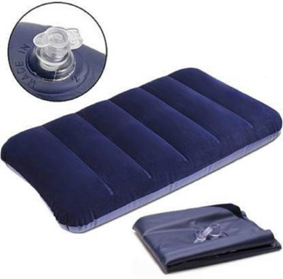 TANISHKA EXPORT Travelling Pillow Air Solid Travel Pillow Pack of 1(Blue)