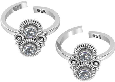 jsaj Sterling Silver Zircon Sterling Silver Plated Toe Ring
