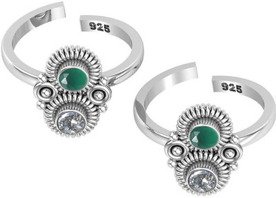 jsaj Sterling Silver Zircon Sterling Silver Plated Toe Ring