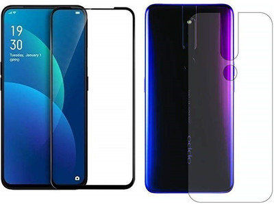 VOSKI Front and Back Tempered Glass for Oppo F11 Pro(Pack of 2)