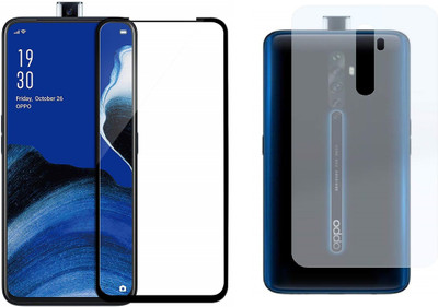 VOSKI Front and Back Tempered Glass for OPPO Reno 2z(Pack of 2)