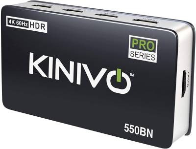 Kinivo Premium 4K HDMI Switch/Splitter HDMI Switcher - Supports 4K @ 60Hz, 3D, Full HD and Ultra HD (550BN - 5 Port(PRO 4K 60Hz)) Media Streaming Device