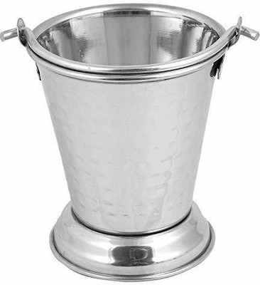 champriti stainless steel balti/ bucket 500 ml Gravy Bucket Serving Set(Pack of 1)