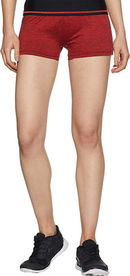SHAUN Solid Women Red Hotpants