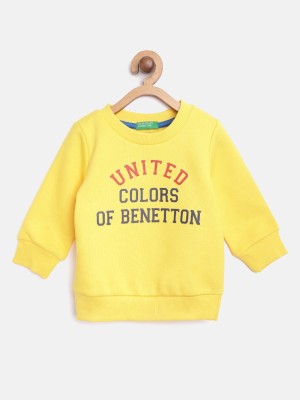 United Colors of Benetton Full Sleeve Printed Boys Sweatshirt