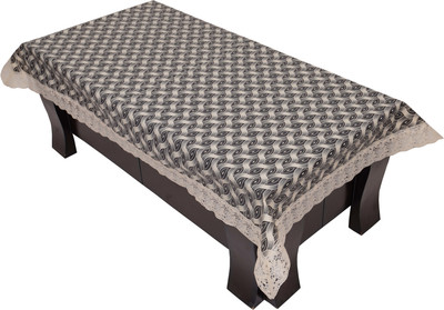 LITHARA Abstract 4 Seater Table Cover(Blue, Polyester)