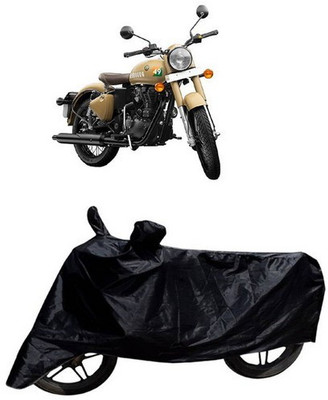 Easybuy Waterproof Two Wheeler Cover for Royal Enfield(Classic 350, Black)