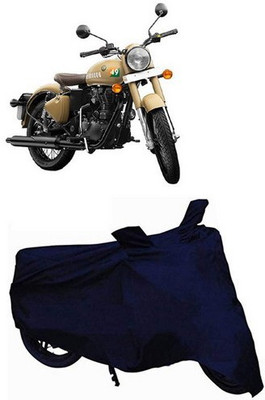 Easybuy Waterproof Two Wheeler Cover for Royal Enfield(Classic 350, Blue)