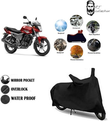 rj collection Waterproof Two Wheeler Cover for Yamaha(SZ-S, Black)