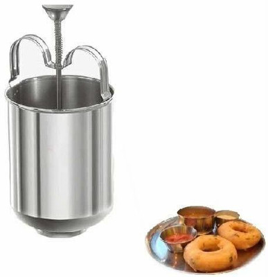 Riddhi Imperial Stainless Steel Medu Vada Maker,Mendu WADA Maker, Medu vada Maker Machine for Perfectly Shaped & Crispy Medu Vada, Donut Maker with Stand, Medu vada Maker with Stand Hygienic Without Any Hassle Vada Maker
