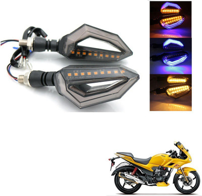 AuTO ADDiCT Front, Rear, Side LED Indicator Light for Hero Karizma(Blue, Yellow)