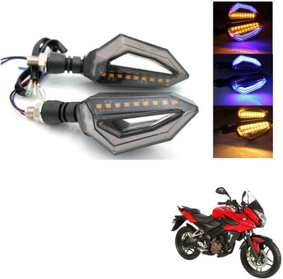AuTO ADDiCT Front, Rear, Side LED Indicator Light for Bajaj Pulsar 135 LS DTS-i(Blue, Yellow)
