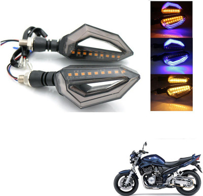 AuTO ADDiCT Front, Rear, Side LED Indicator Light for Suzuki Bandit(Blue, Yellow)