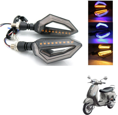 AuTO ADDiCT Front, Rear, Side LED Indicator Light for Piaggio Fiero(Blue, Yellow)