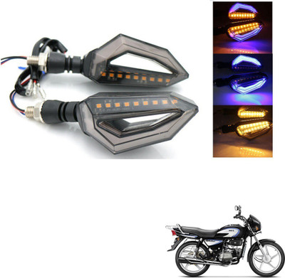 AuTO ADDiCT Front, Rear, Side LED Indicator Light for Hero Splendor Plus(Blue, Yellow)