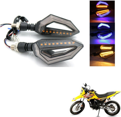 AuTO ADDiCT Front, Rear, Side LED Indicator Light for Hero Impreza(Blue, Yellow)