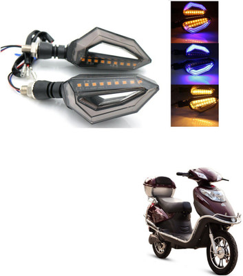 AuTO ADDiCT Front, Rear, Side LED Indicator Light for Hero Crux(Blue, Yellow)