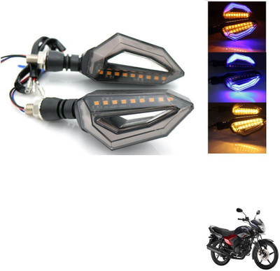 AuTO ADDiCT Front, Rear, Side LED Indicator Light for Yamaha Saluto(Blue, Yellow)