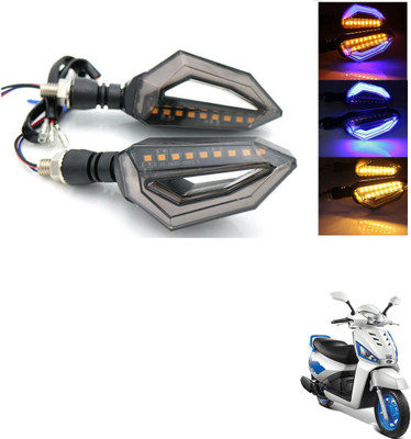 AuTO ADDiCT Front, Rear, Side LED Indicator Light for Mahindra Gusto(Blue, Yellow)