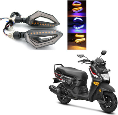 AuTO ADDiCT Front, Rear, Side LED Indicator Light for Honda Activa 3G(Blue, Yellow)