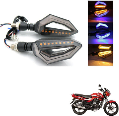 AuTO ADDiCT Front, Rear, Side LED Indicator Light for Hero Achiever(Blue, Yellow)