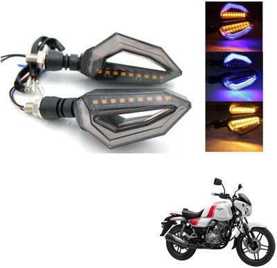 AuTO ADDiCT Front, Rear, Side LED Indicator Light for Bajaj Avenger 220(Blue, Yellow)