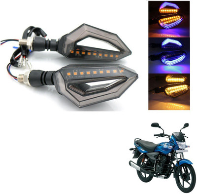 AuTO ADDiCT Front, Rear, Side LED Indicator Light for Bajaj Platina 100(Blue, Yellow)