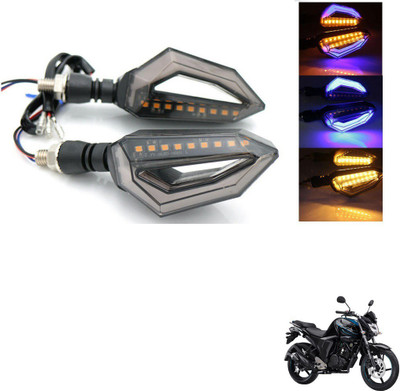 AuTO ADDiCT Front, Rear, Side LED Indicator Light for Yamaha FZ-S(Blue, Yellow)