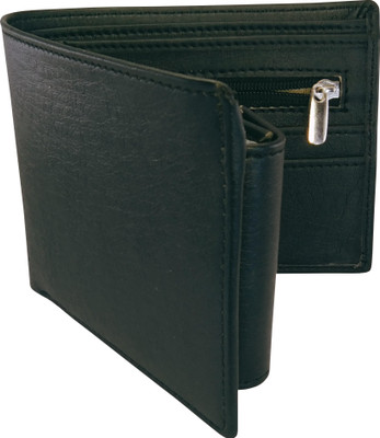 WALLETO Men Casual Black Artificial Leather Wallet(10 Card Slots)