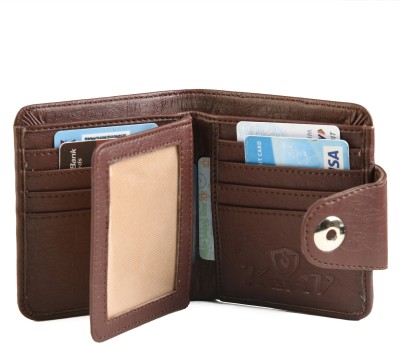 Keviv Men Casual, Formal Brown Artificial Leather Wallet(7 Card Slots)